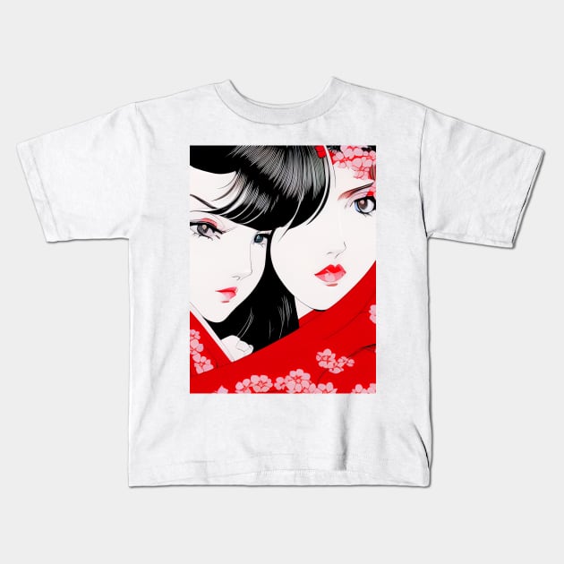 Akari (丹梨) Kids T-Shirt by dreamboxarts